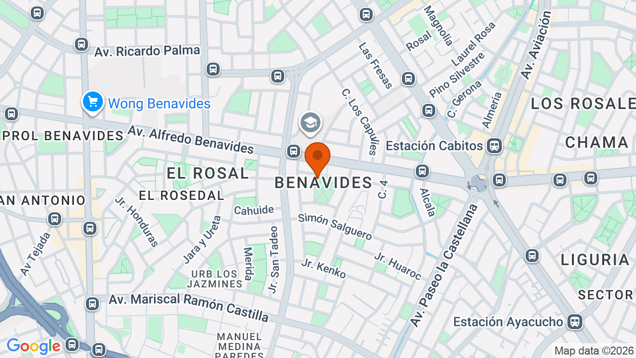 Ubicación aproximada en Santiago de Surco