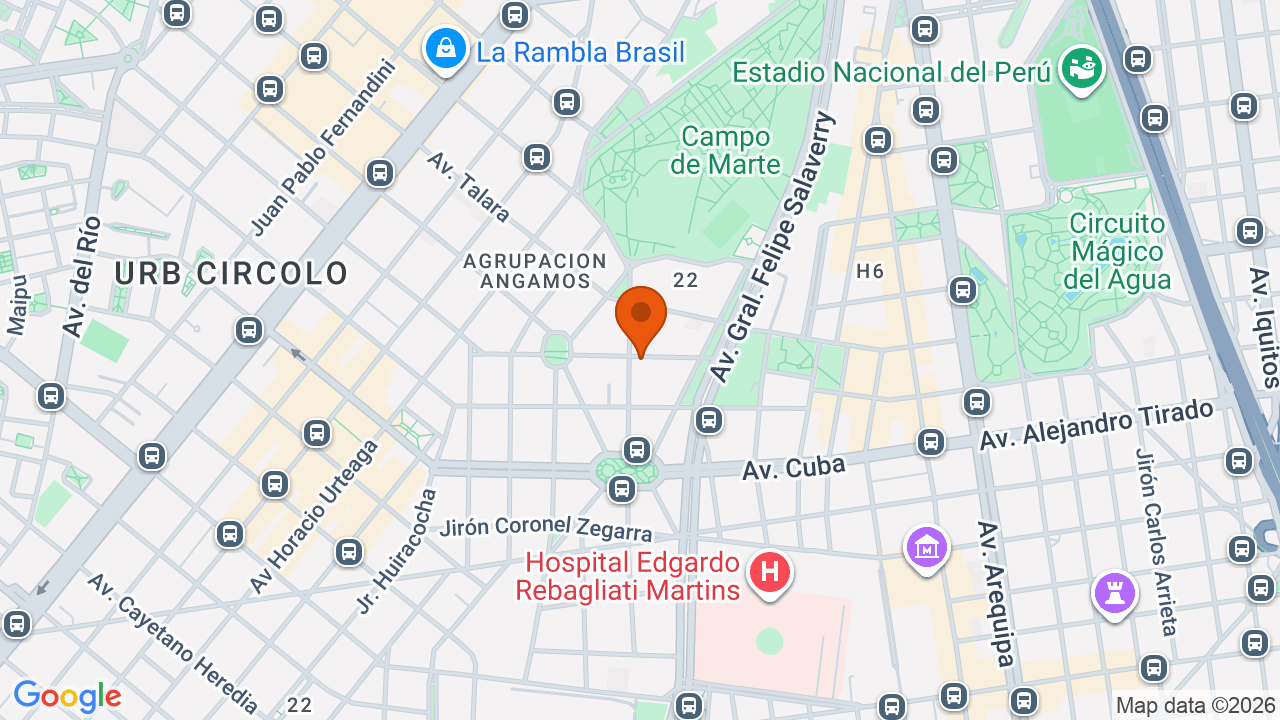 Ubicación aproximada en Jesús María