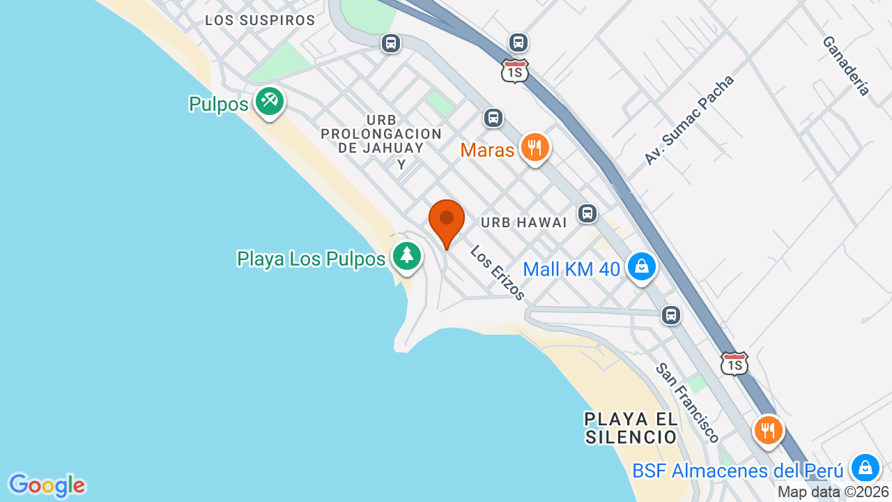 Ubicación aproximada en Lurín