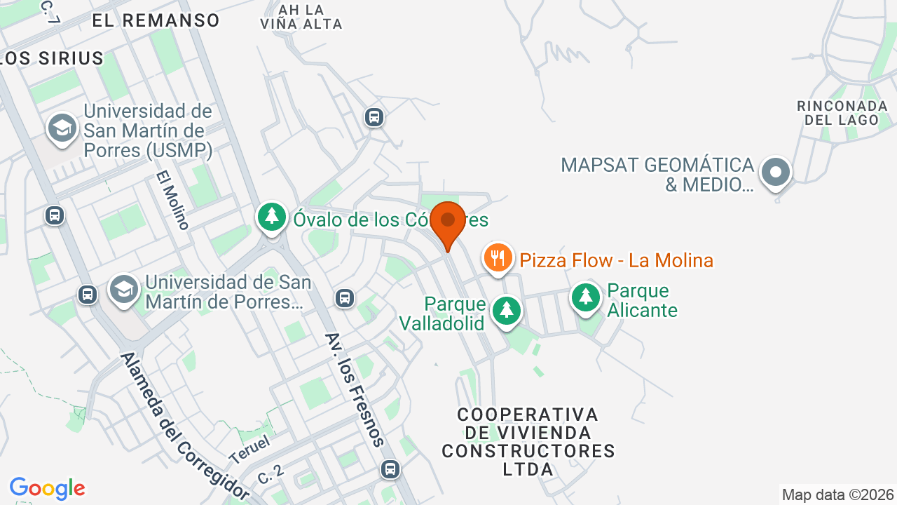 Ubicación aproximada en La Molina