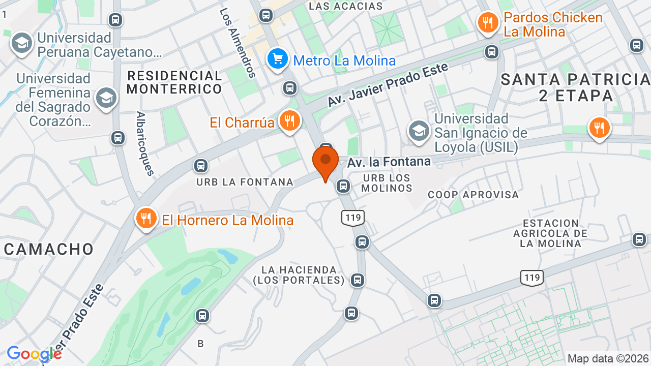 Ubicación aproximada en La Molina