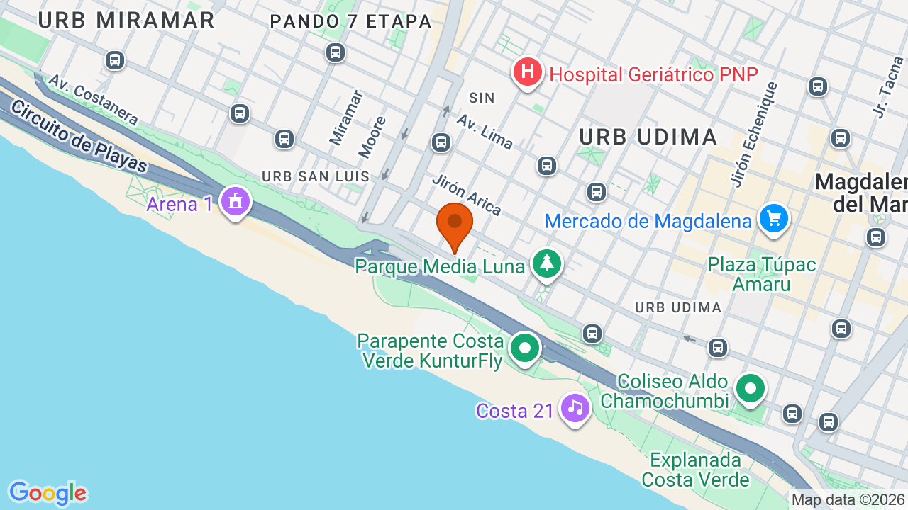 Ubicación aproximada en San Miguel
