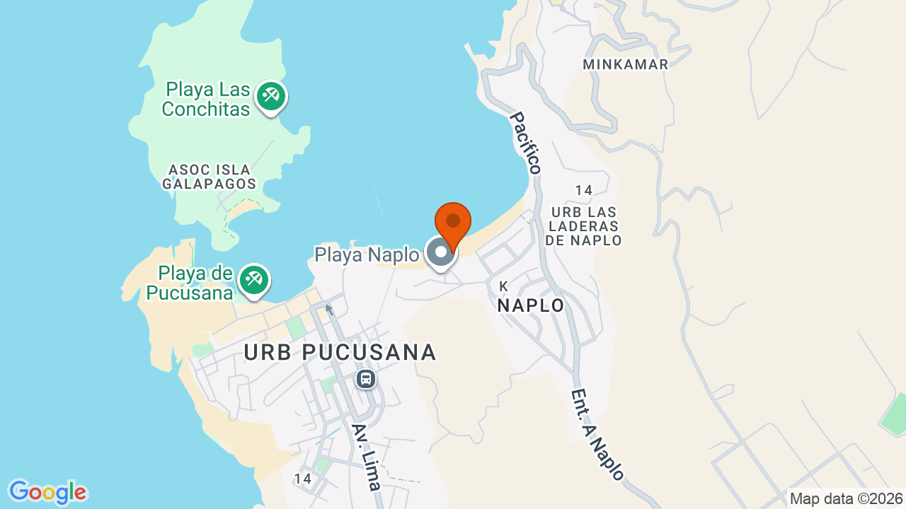 Ubicación aproximada en Pucusana