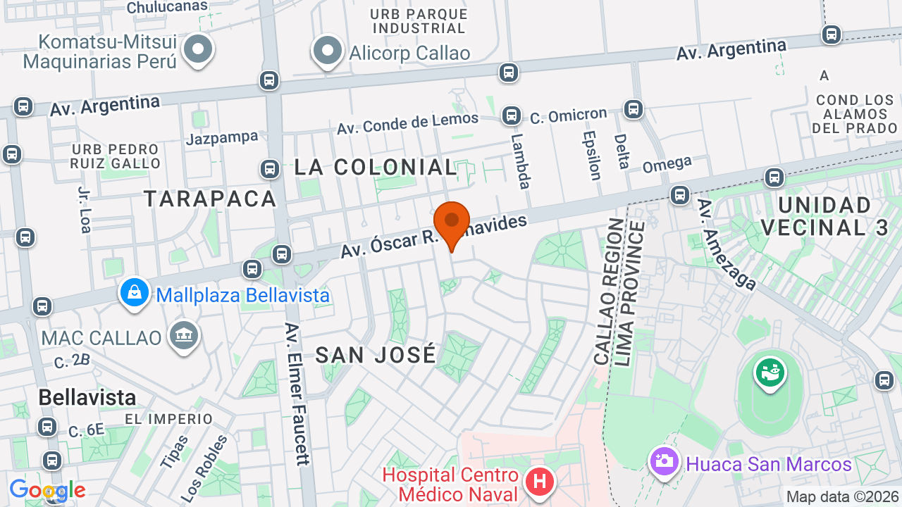 Ubicación aproximada en Bellavista
