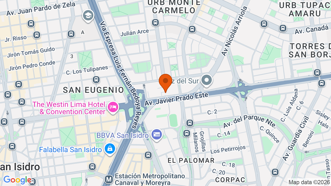 Ubicación aproximada en La Victoria