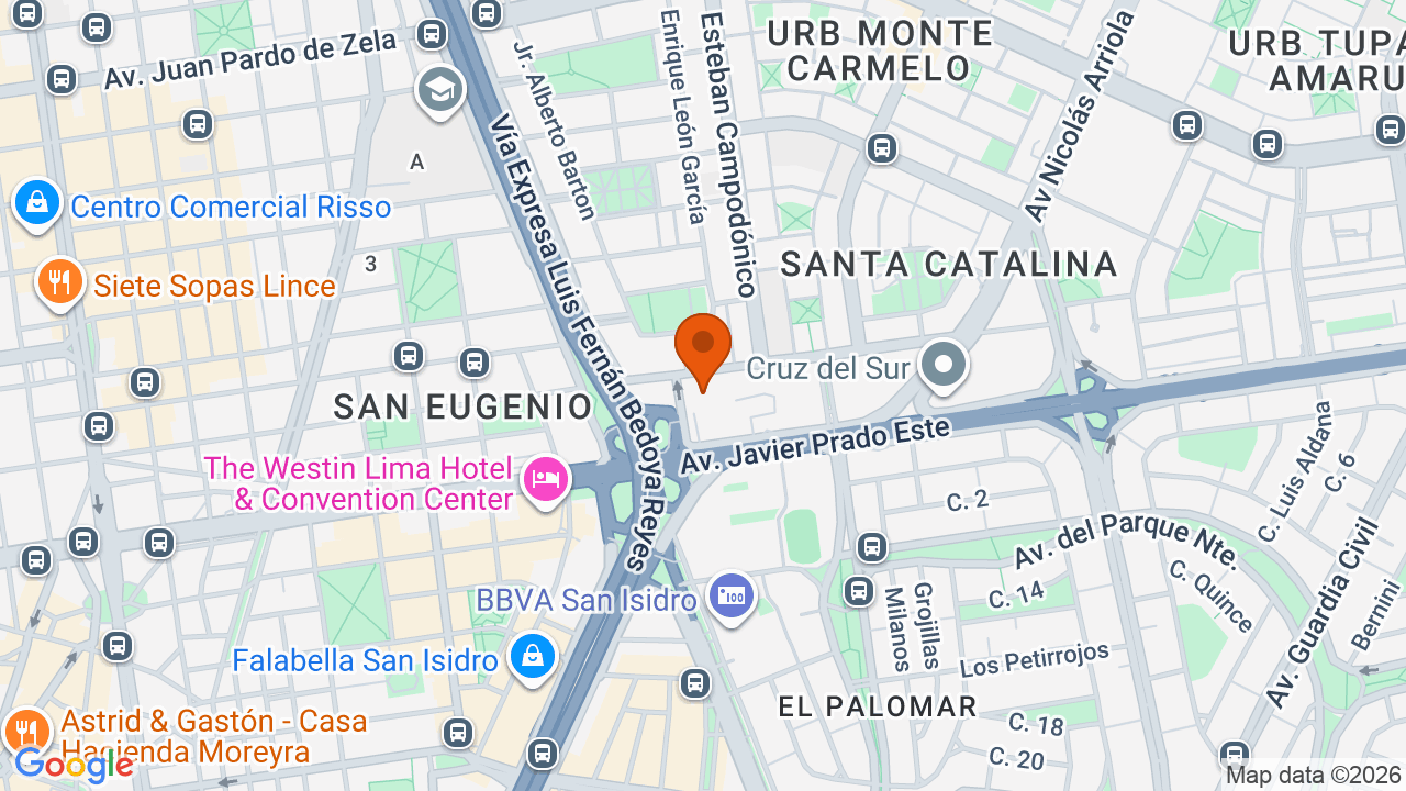 Ubicación aproximada en La Victoria