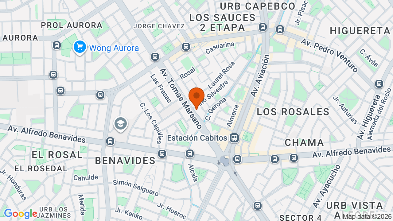 Ubicación aproximada en Surquillo