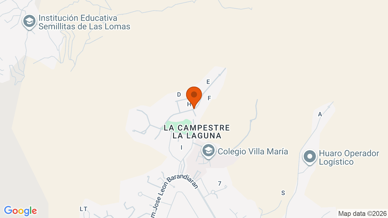 Ubicación aproximada en La Molina