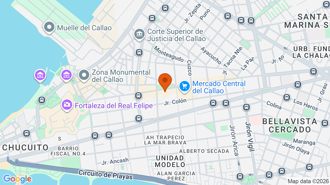 Ubicación aproximada en La Perla