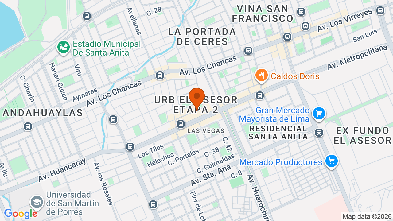 Ubicación aproximada en La Molina