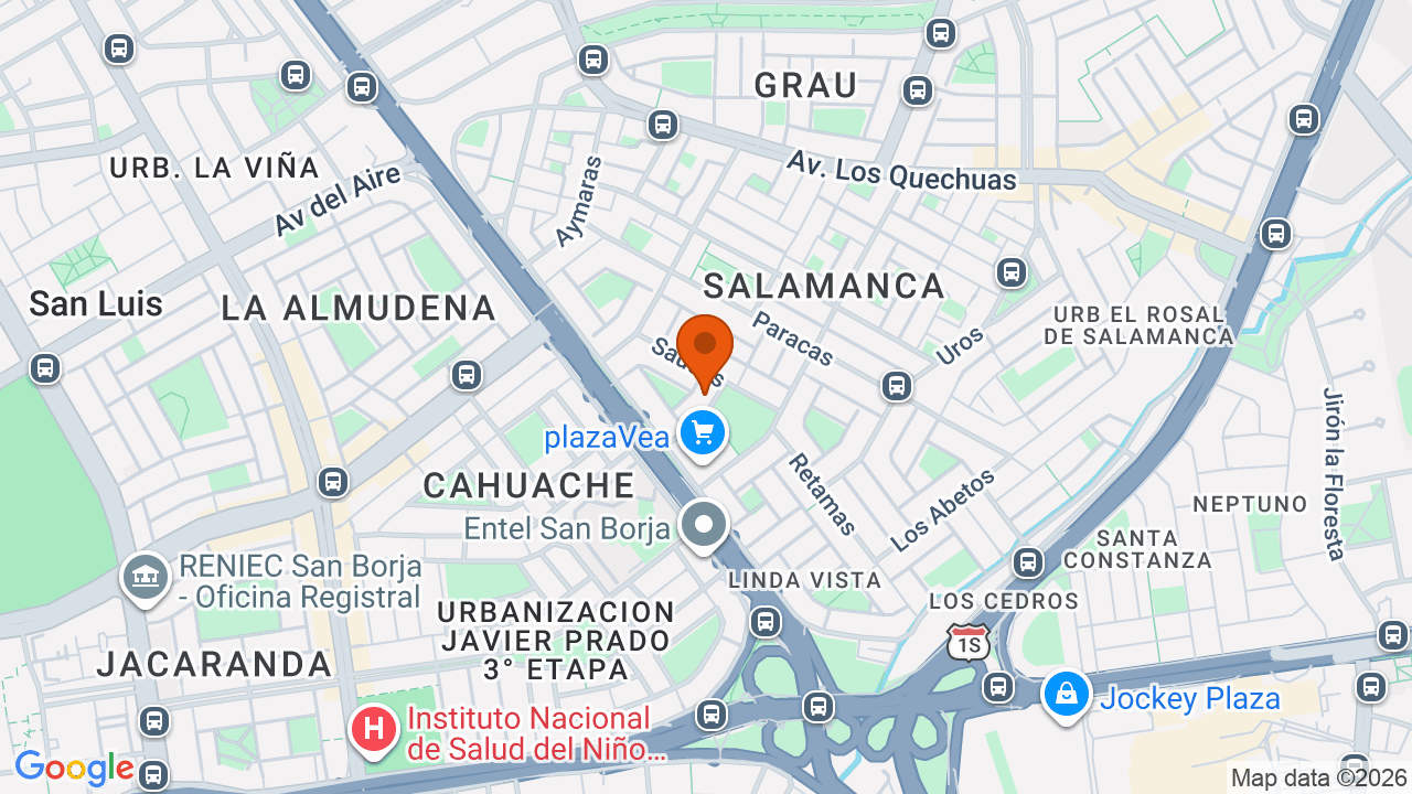 Ubicación aproximada en Ate