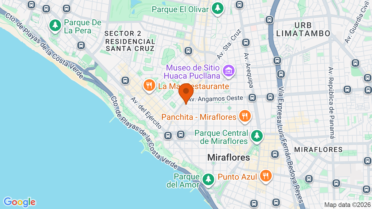 Ubicación aproximada en Miraflores