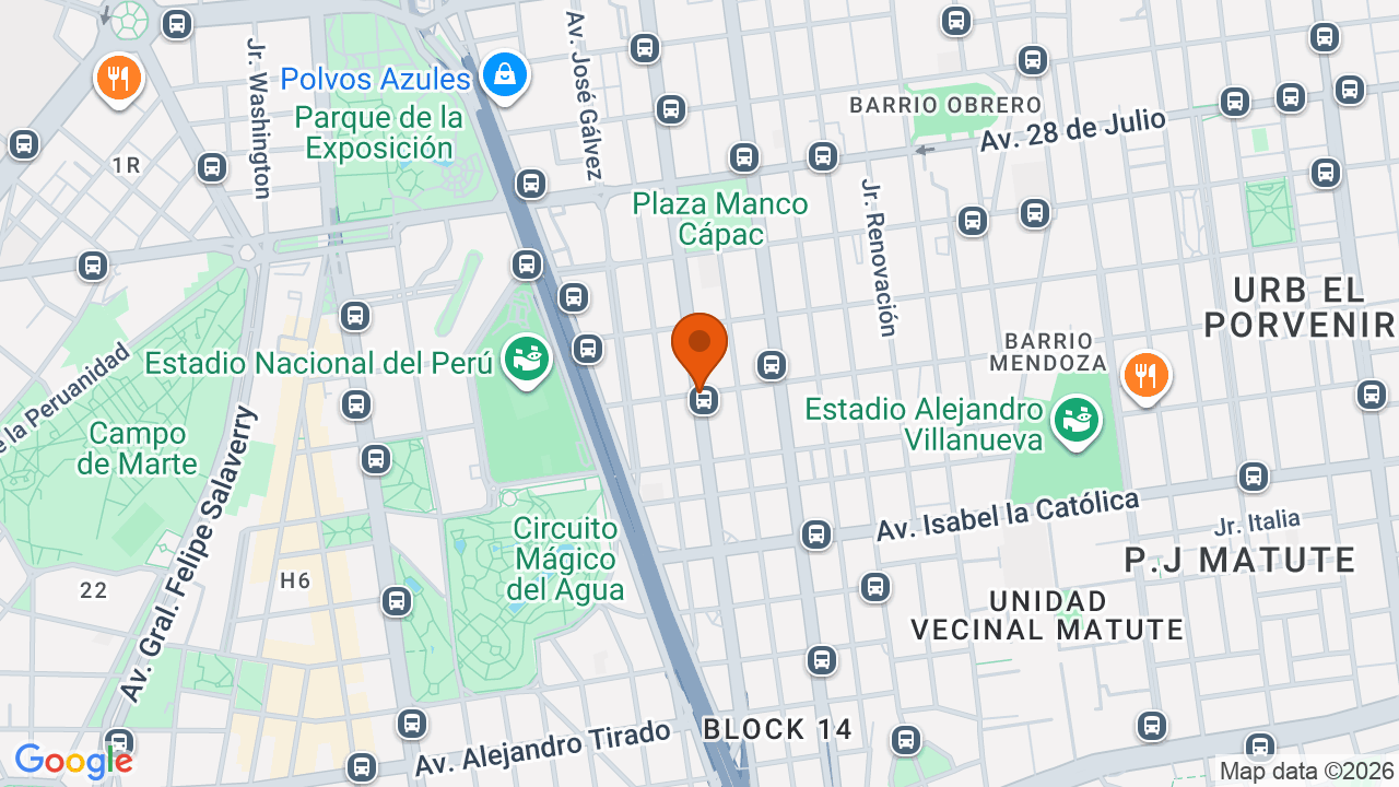 Ubicación aproximada en Lince