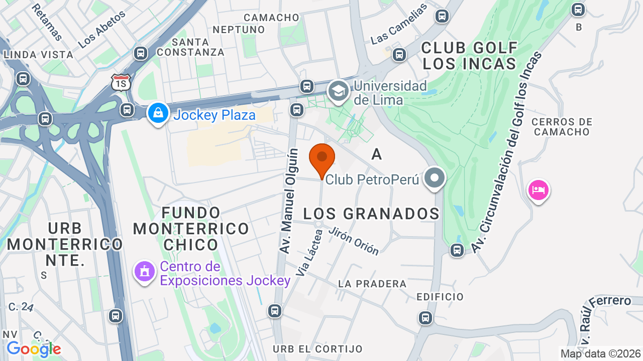 Ubicación aproximada en Santiago de Surco