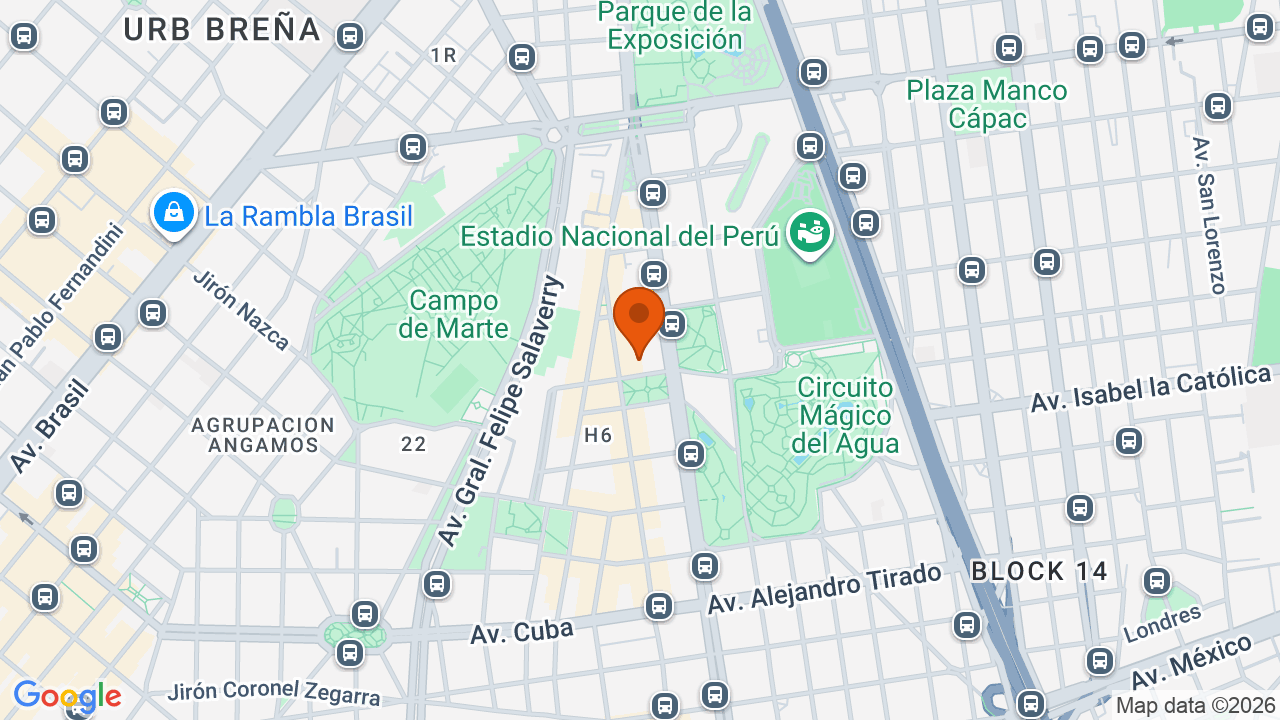 Ubicación aproximada en Cercado de Lima