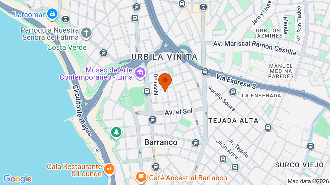 Ubicación aproximada en Barranco