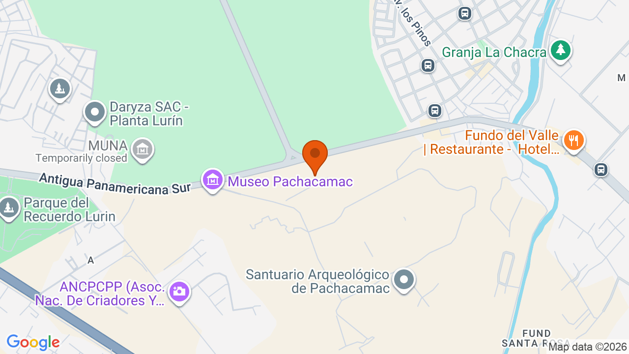 Ubicación aproximada en Lurín