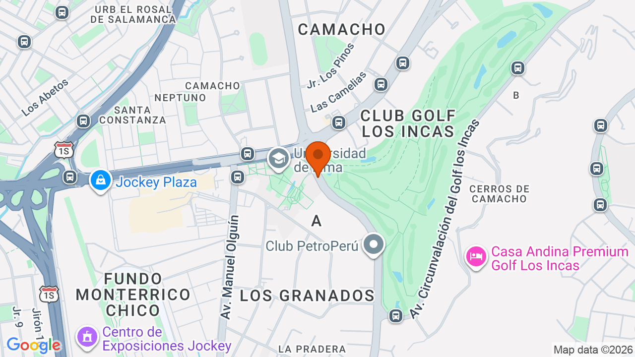 Ubicación aproximada en Santiago de Surco