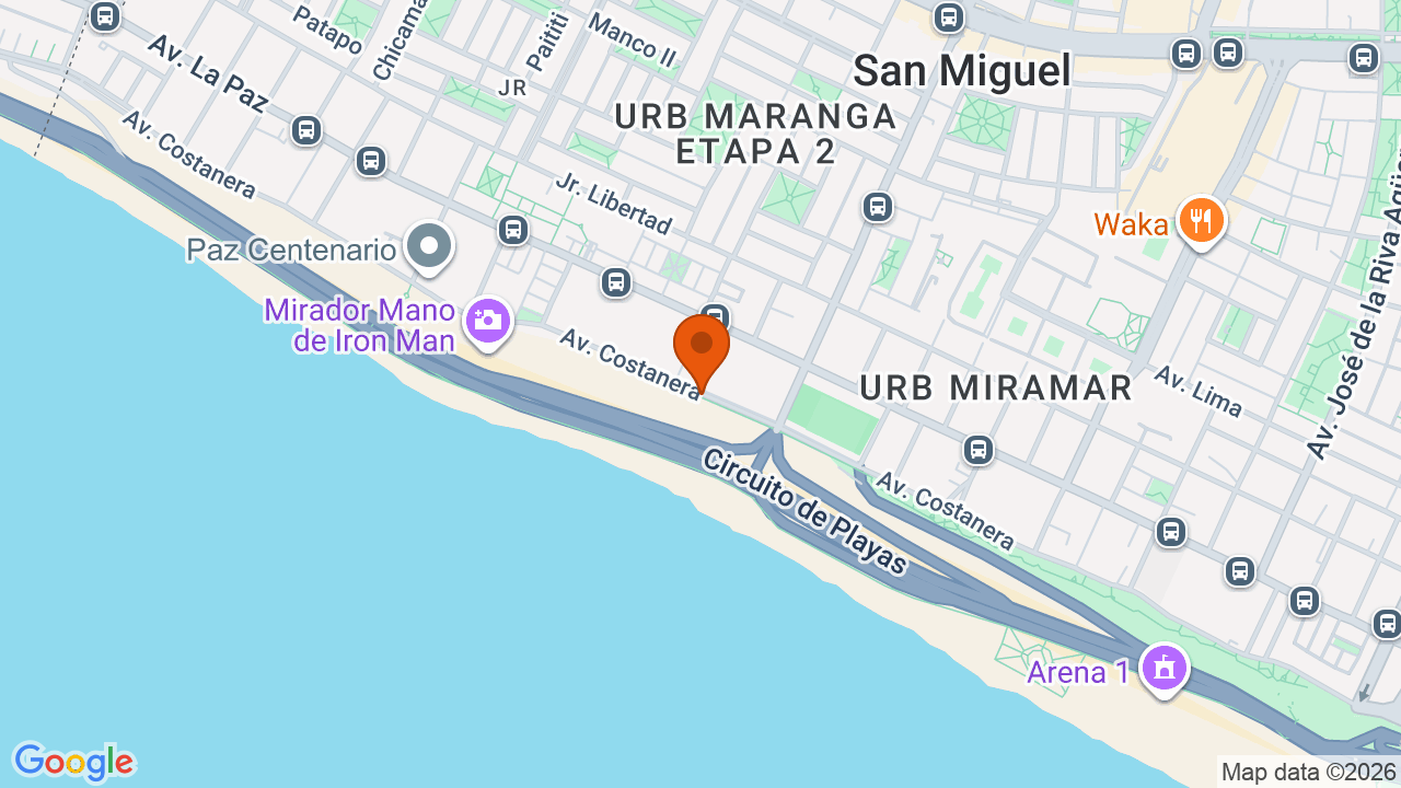 Ubicación aproximada en San Miguel