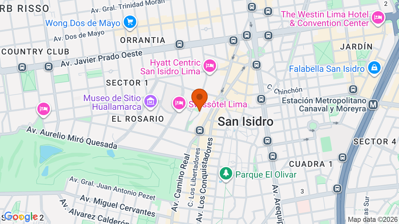 Ubicación aproximada en San Isidro