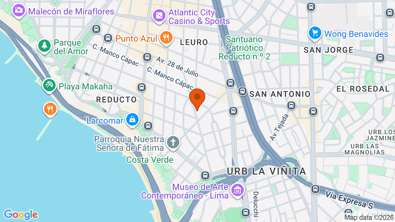 Ubicación aproximada en Miraflores