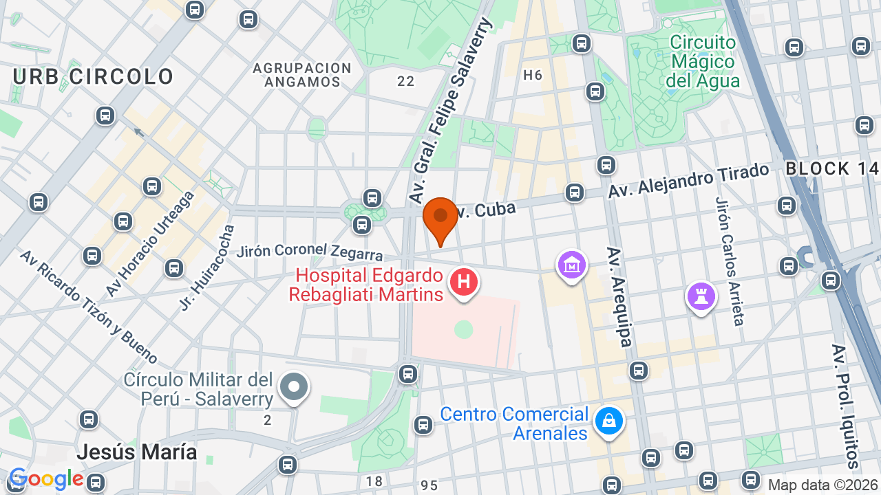 Ubicación aproximada en Jesús María