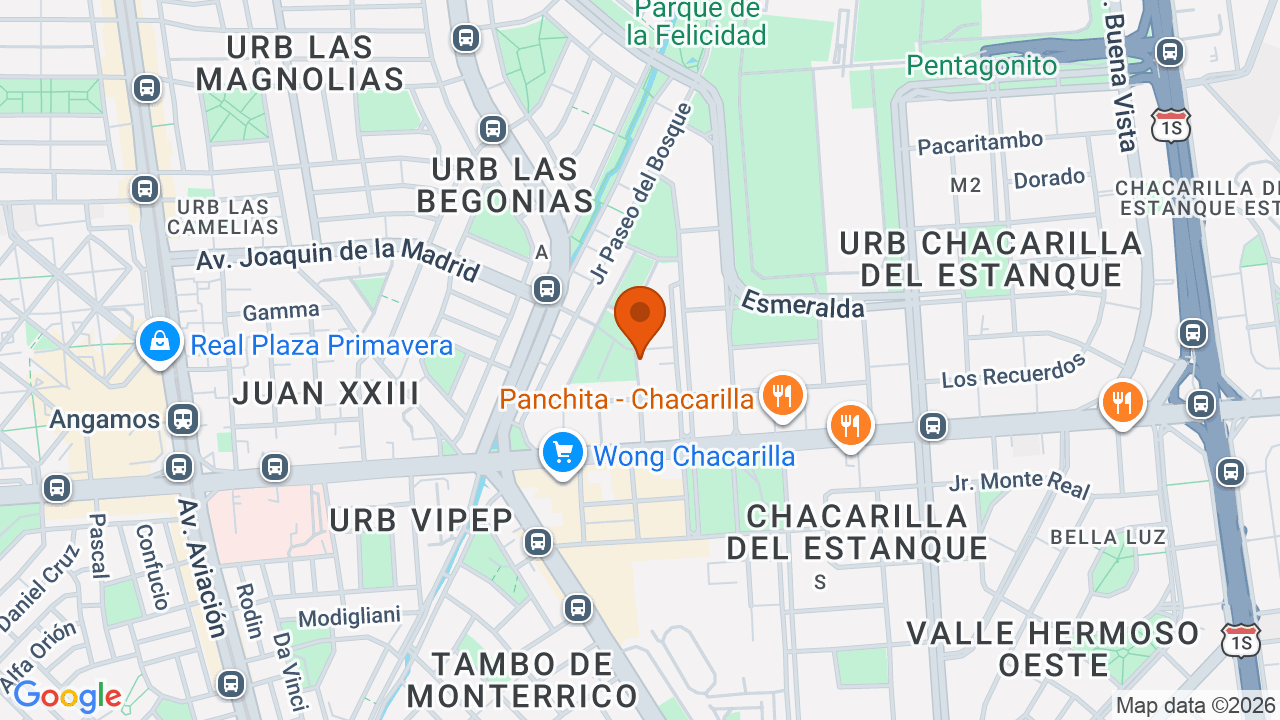 Ubicación aproximada en Santiago de Surco