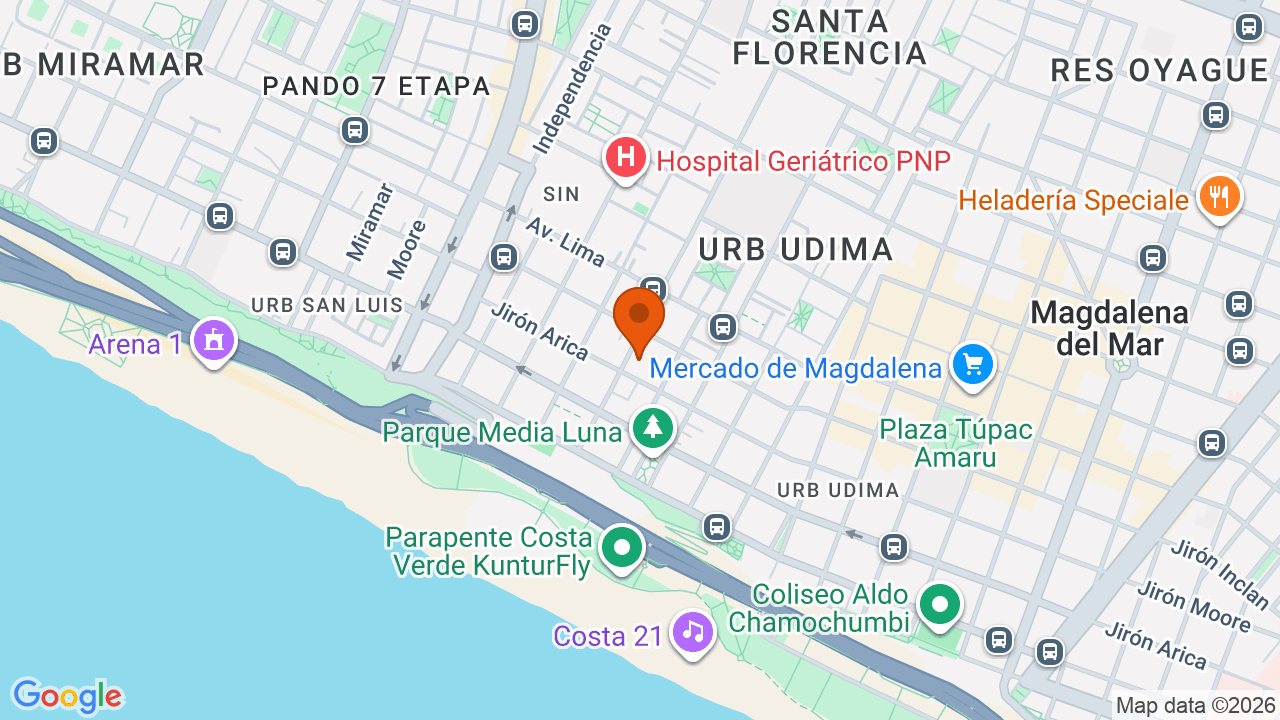 Ubicación aproximada en San Miguel