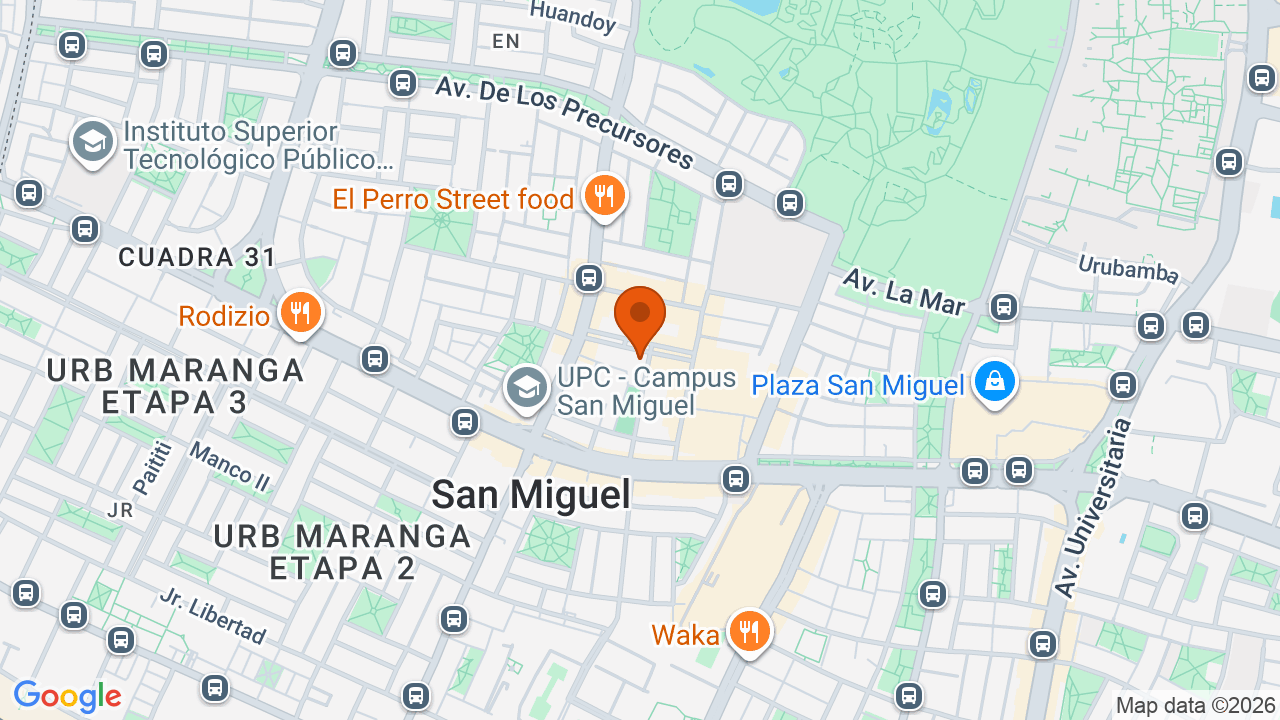 Ubicación aproximada en San Miguel
