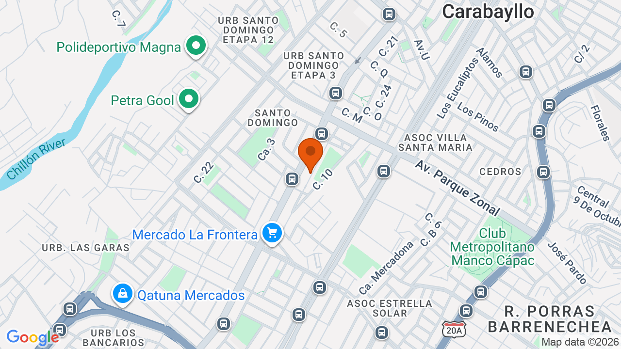 Ubicación aproximada en Carabayllo