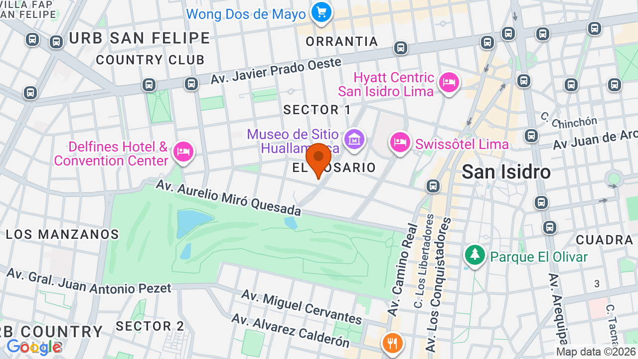 Ubicación aproximada en San Isidro