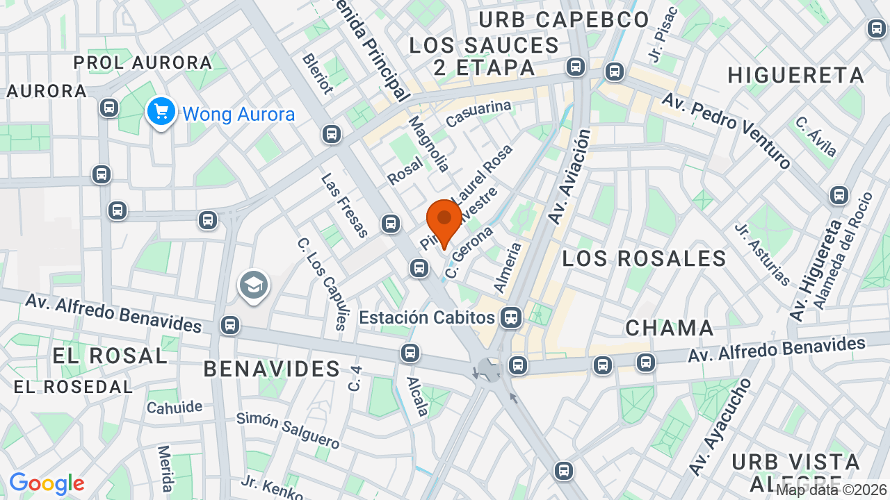 Ubicación aproximada en Surquillo