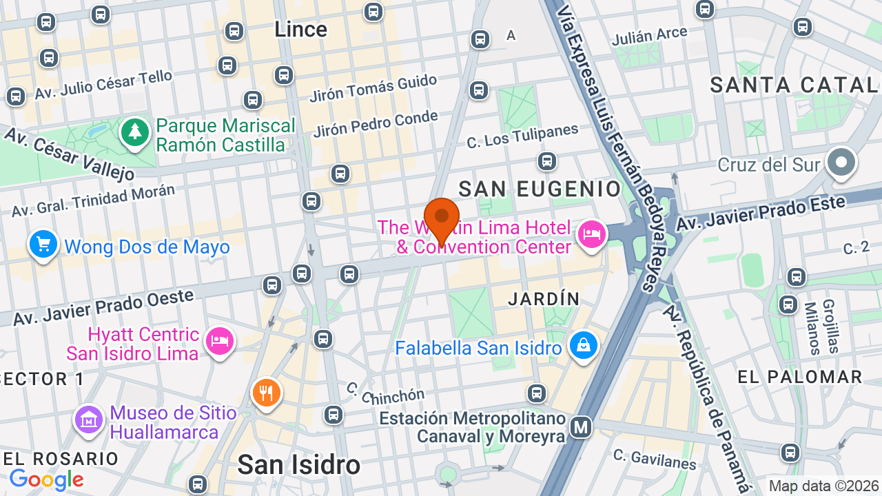 Ubicación aproximada en San Isidro