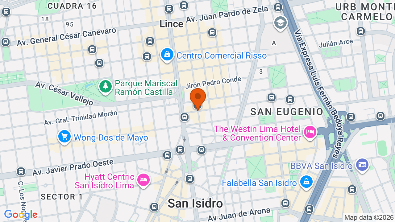 Ubicación aproximada en Lince