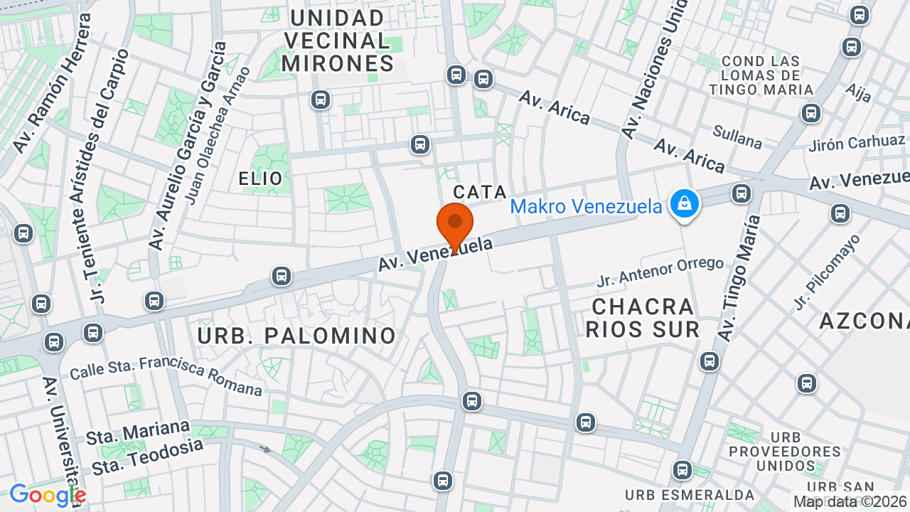 Ubicación aproximada en Cercado de Lima