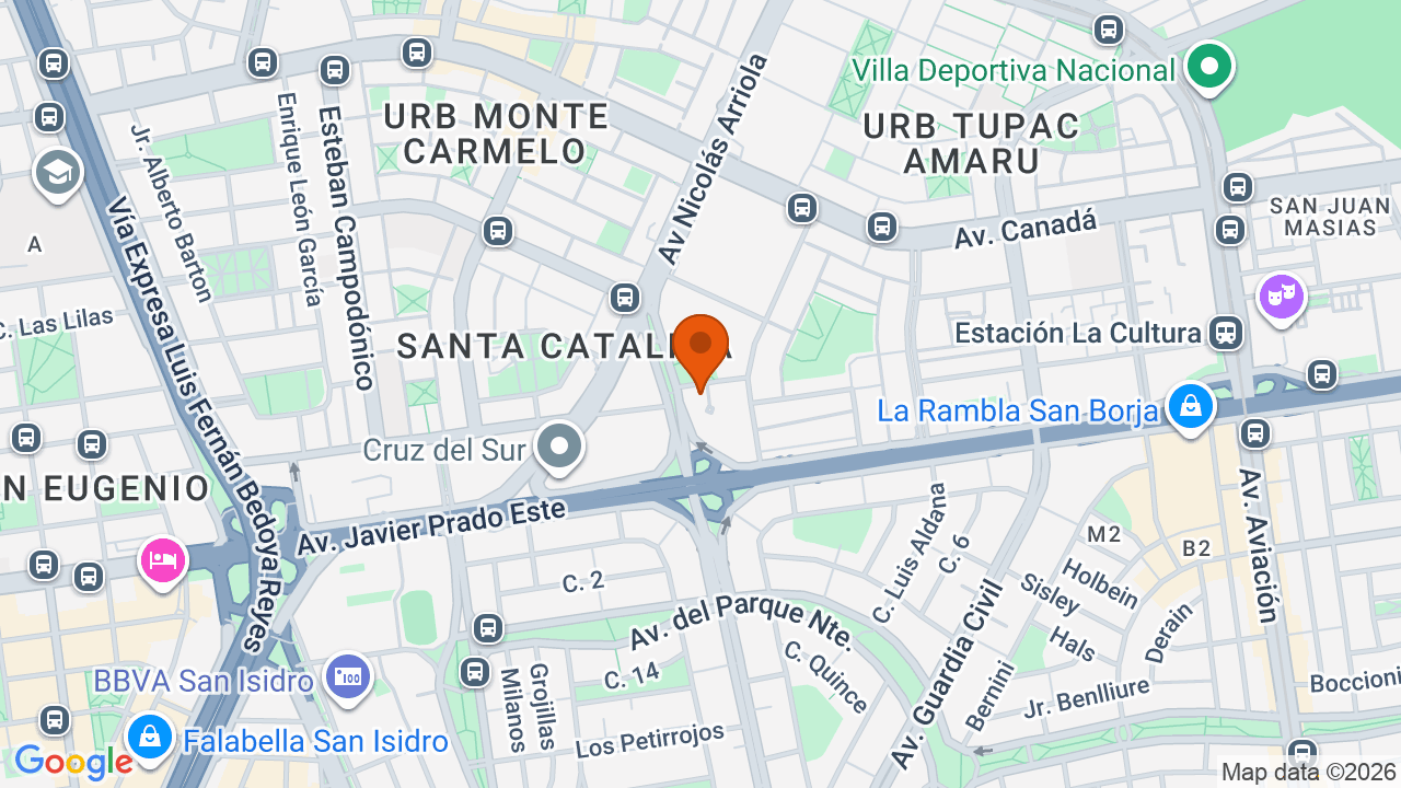Ubicación aproximada en La Victoria