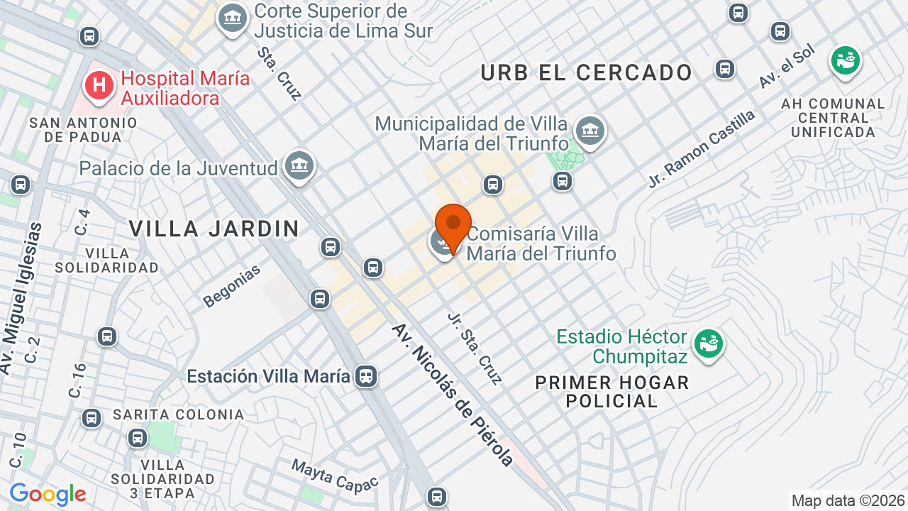 Ubicación aproximada en Cercado de Lima