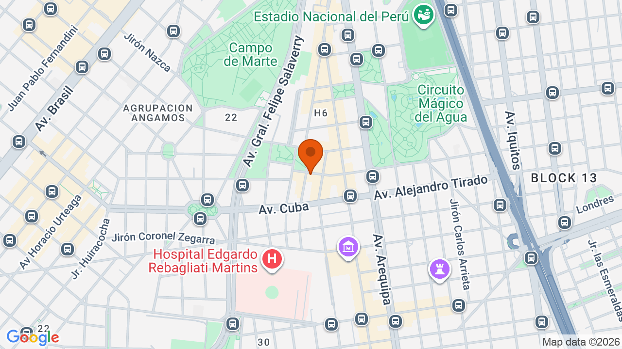 Ubicación aproximada en Jesús María