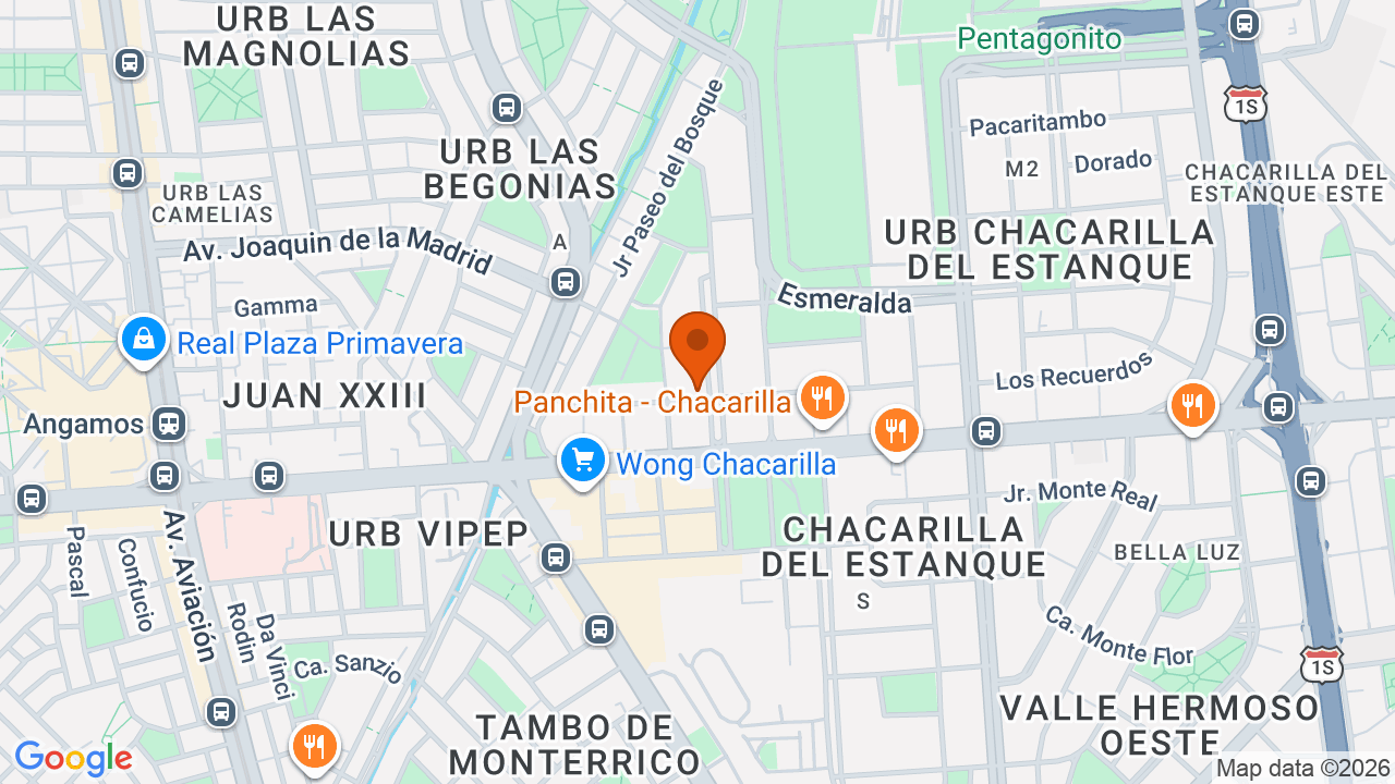 Ubicación aproximada en Santiago de Surco