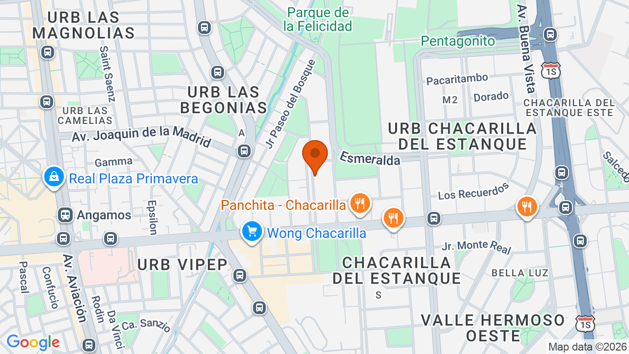 Ubicación aproximada en Santiago de Surco