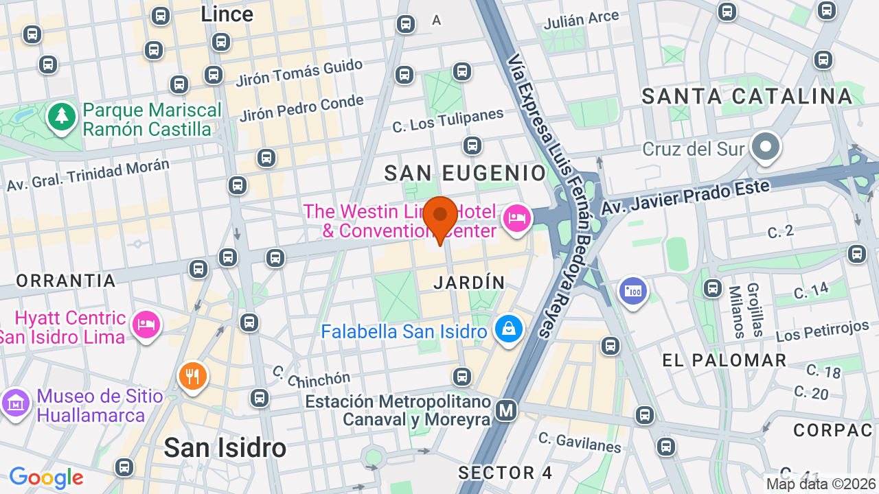 Ubicación aproximada en San Isidro