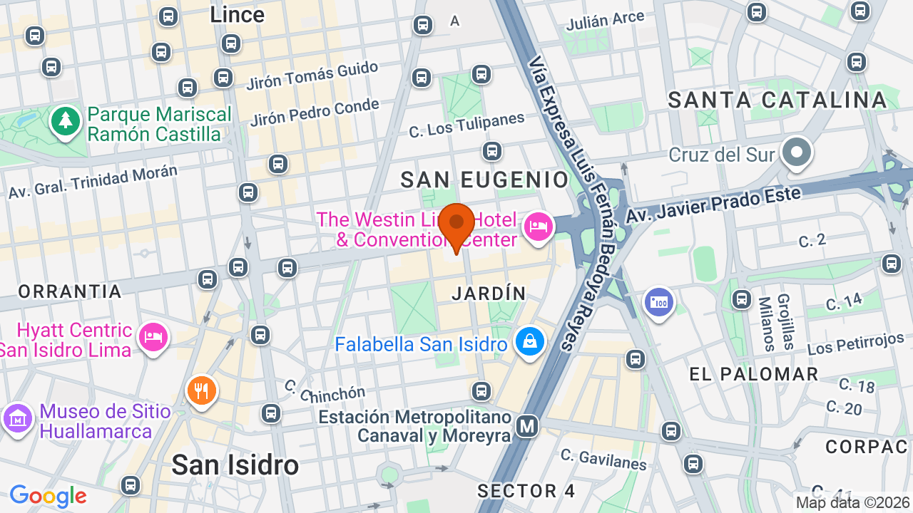 Ubicación aproximada en San Isidro