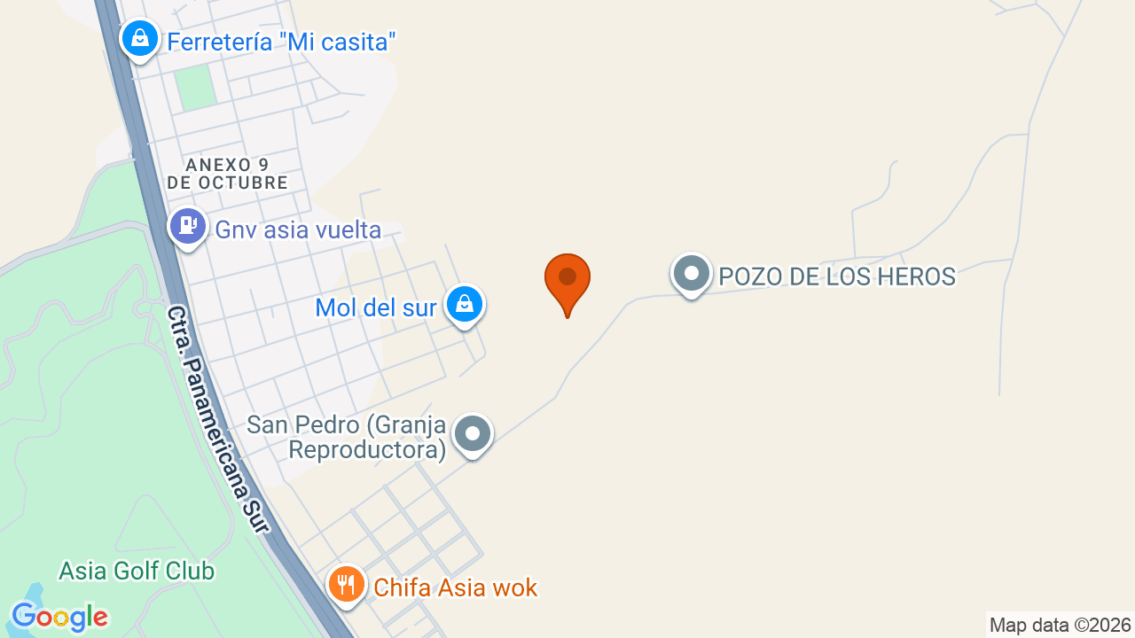 Ubicación aproximada en Cercado de Lima