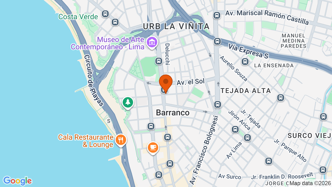 Ubicación aproximada en Barranco