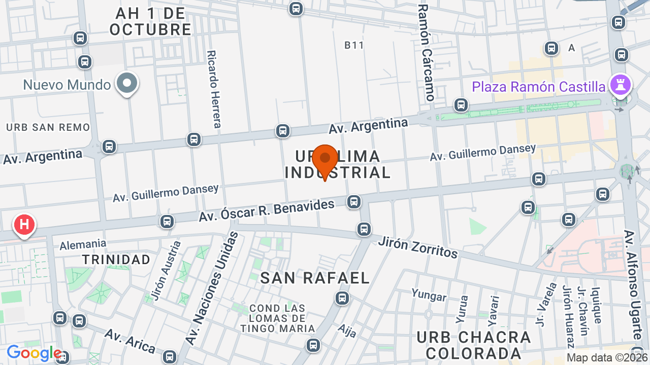 Ubicación aproximada en Cercado de Lima