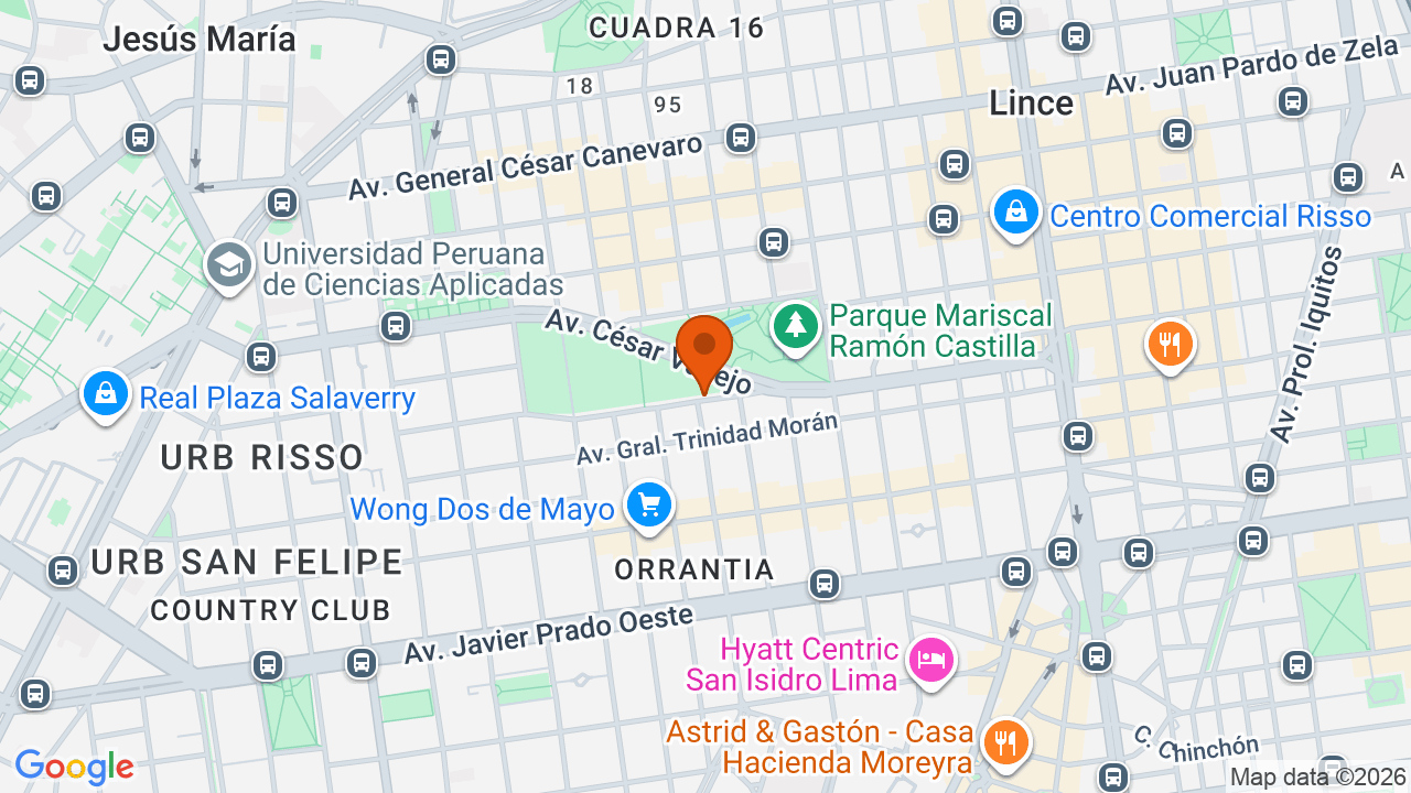 Ubicación aproximada en Lince