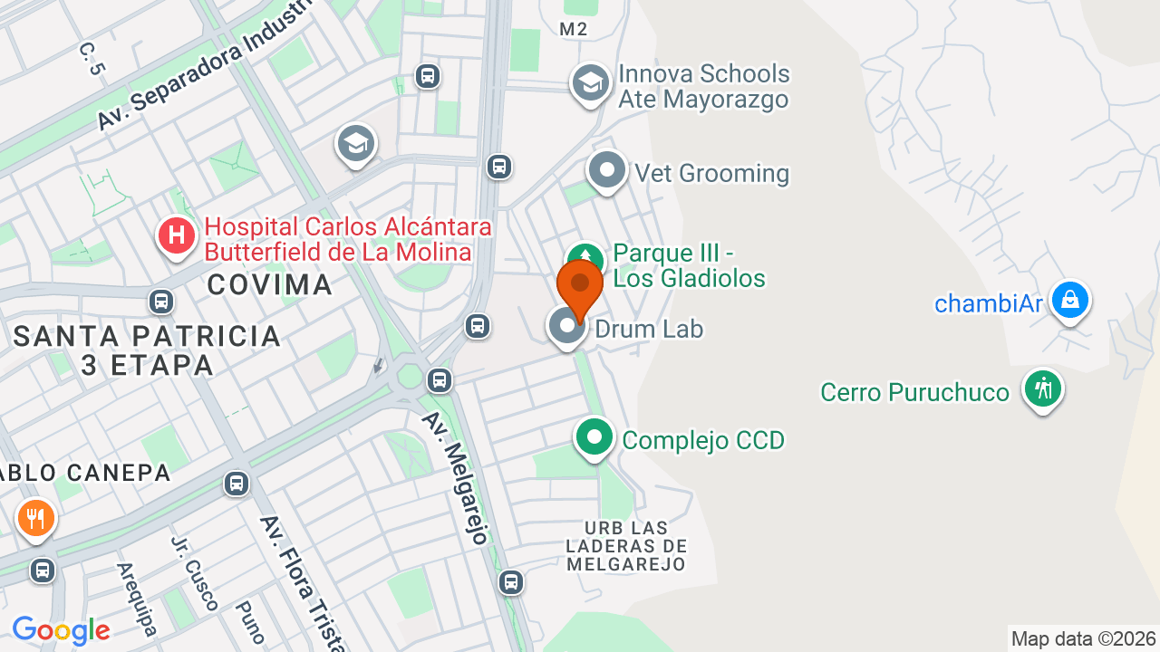 Ubicación aproximada en Ate