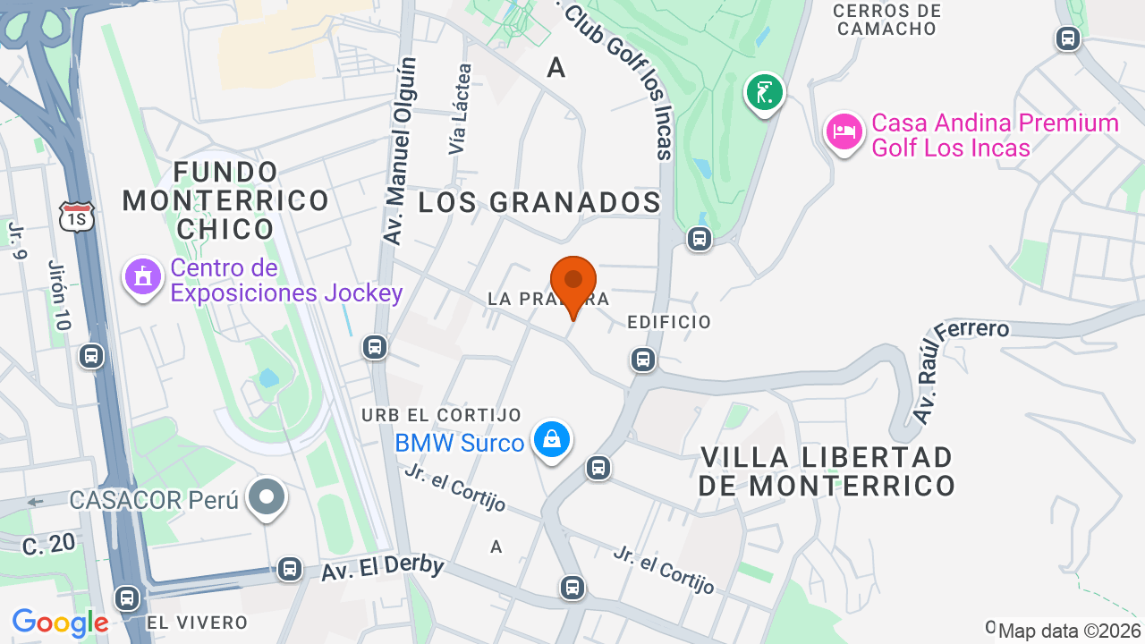 Ubicación aproximada en Santiago de Surco