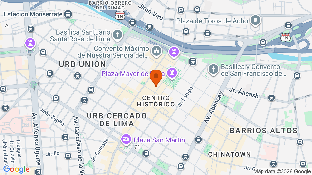 Ubicación aproximada en Cercado de Lima