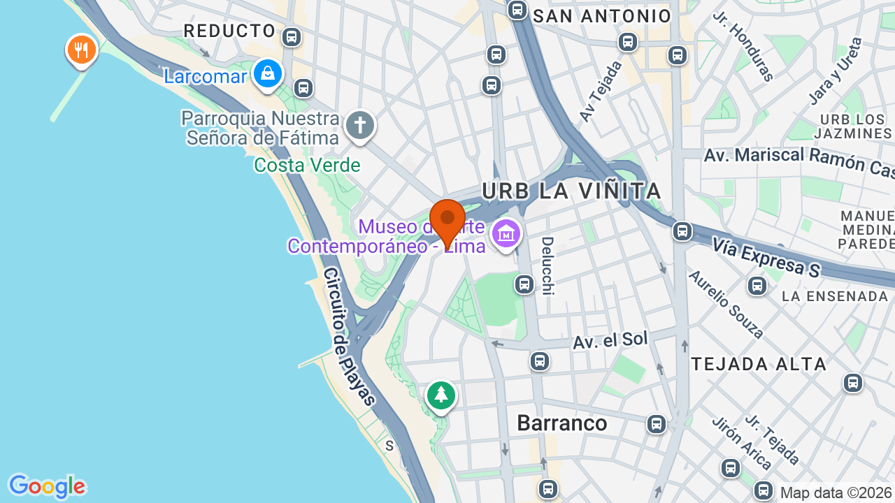 Ubicación aproximada en Barranco